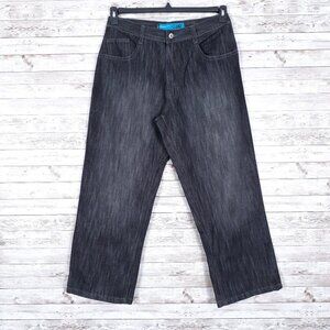 Wckd Denim Mens Jeans Waist 34 Loose Fit Black 199A